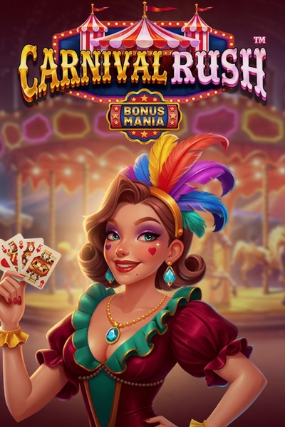 Cover van de slot Carnival Rush in de lobby van Betwest Casino